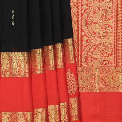 Kanchi Silk Black Saree