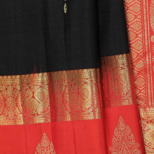 Kanchi Silk Black Saree