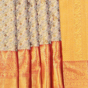 Kanchipattu Brocade Gold Saree