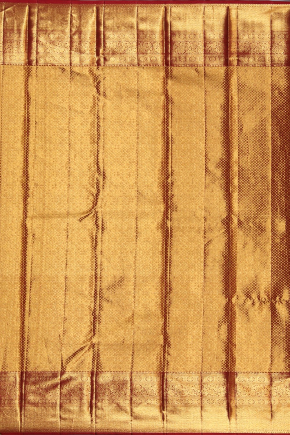 Kanchipattu Brocade Gold Saree