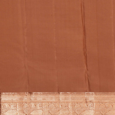 Kanchipattu Brocade Brown Saree