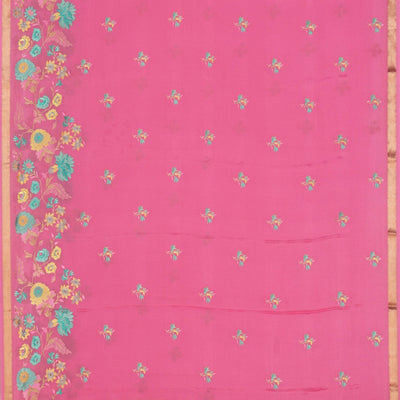 Crepe Saree With Embroidery Work