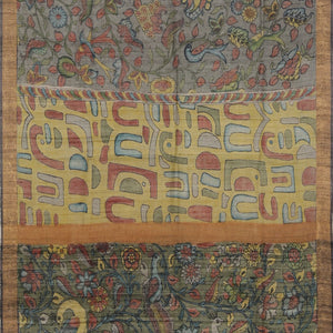 Kalamkari Printed Tussar Silk Saree