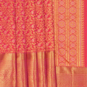 Kanchipattu Brocade Fuchsia Pink Saree