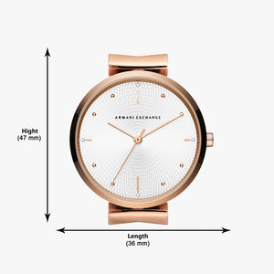 Armani Exchange Zoe White Dial Women 36mm