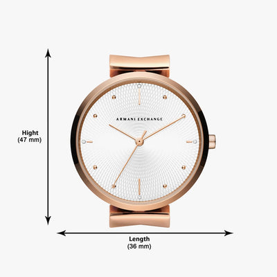 Armani Exchange Zoe White Dial Women 36mm