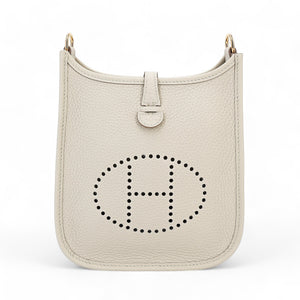 HERMÈS Mini Evelyne 16 Amazone Beton Clemence Gold hardware