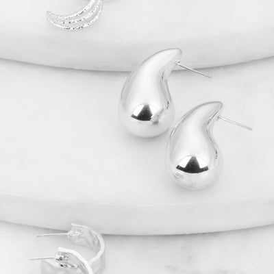 Metallic Earrings Set of 3