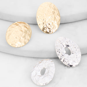 Textured Hammered Detail Earrings