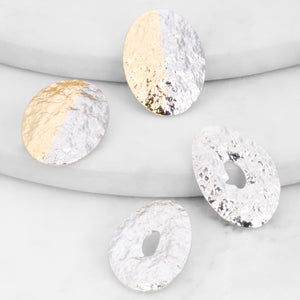Textured Hammered Detail Earrings