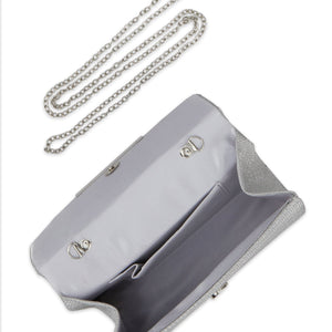 Lurex Metal Handle Square Clutch