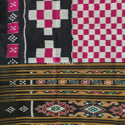 Black Rani Pasapali Theme Designer Contemporary Silk Saree