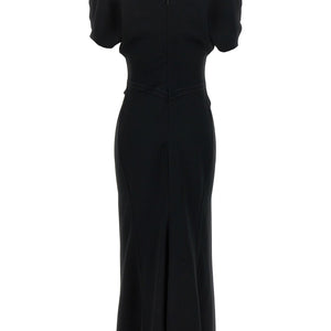 Victoria Beckham Gathered Waist Midi Dress