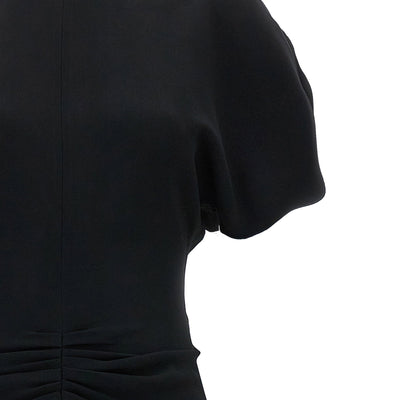 Victoria Beckham Gathered Waist Midi Dress