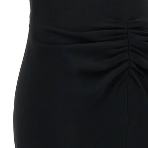 Victoria Beckham Gathered Waist Midi Dress