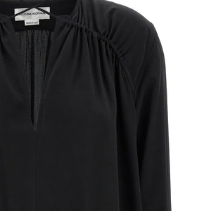 Victoria Beckham Gather Detail Tie Blouse