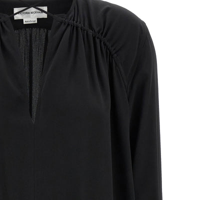 Victoria Beckham Gather Detail Tie Blouse