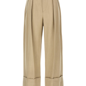 Victoria Beckham Maxi Turn-up Pants