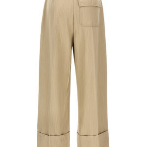 Victoria Beckham Maxi Turn-up Pants
