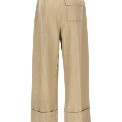 Victoria Beckham Maxi Turn-up Pants