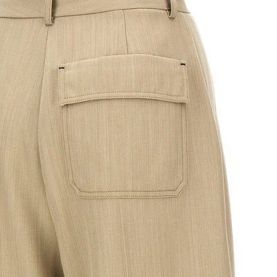 Victoria Beckham Maxi Turn-up Pants