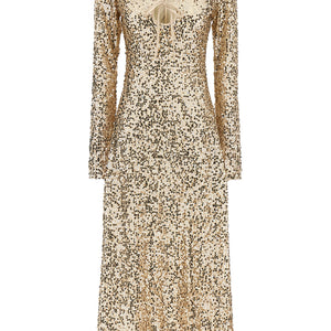 Rotate Birger Christensen Net Sequins Midi Dress