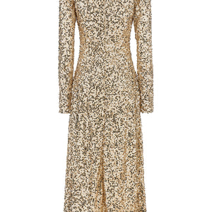 Rotate Birger Christensen Net Sequins Midi Dress