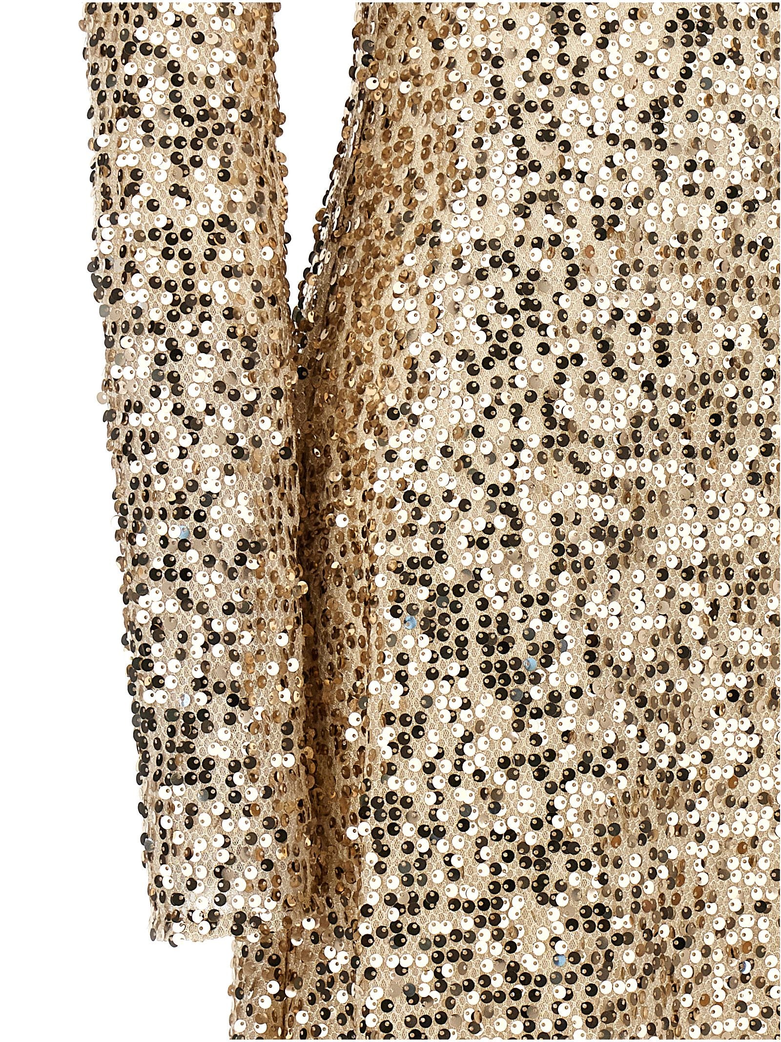 Rotate Birger Christensen Net Sequins Midi Dress