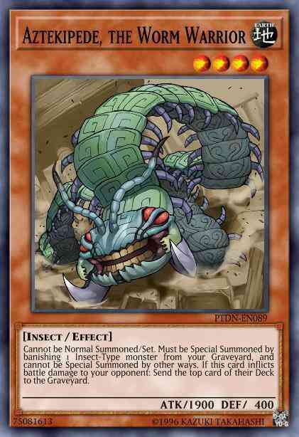 Aztekipede, the Worm Warrior - PTDN-EN089 - Rare - 1st Edition