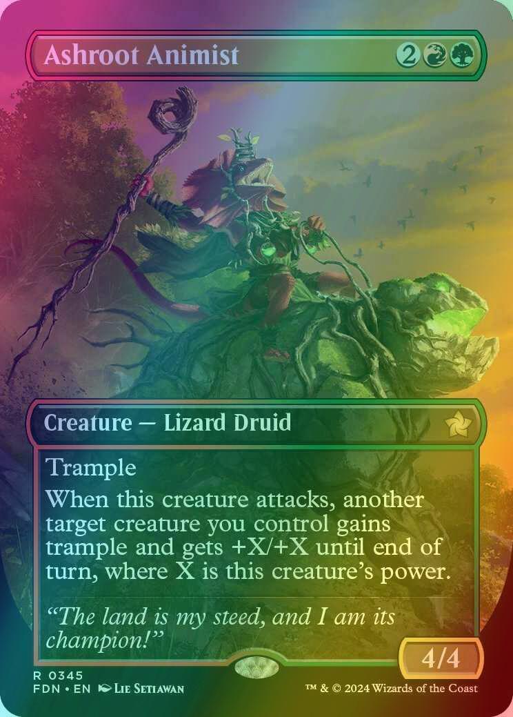 Ashroot Animist [345] [Borderless] [Foundations] [Foil]