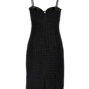 Rotate Birger Christensen Bouclé Midi Dress