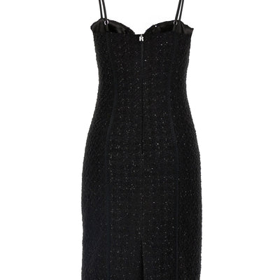 Rotate Birger Christensen Bouclé Midi Dress
