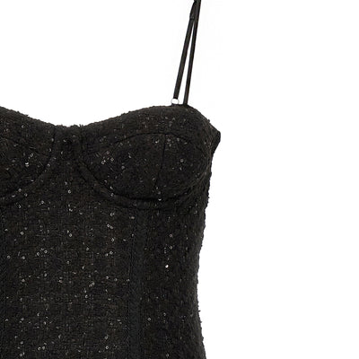 Rotate Birger Christensen Bouclé Midi Dress