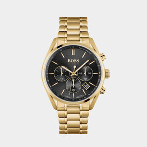 Champion Men Quartz Black Dial Chronograph Stainless Steel Watch 1513848