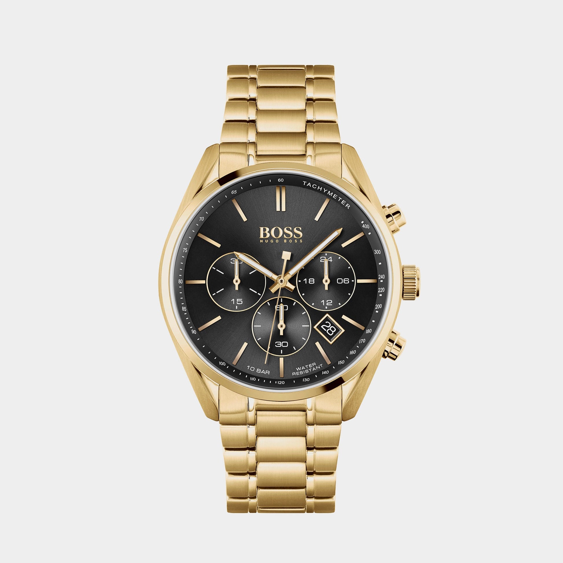 Champion Men Quartz Black Dial Chronograph Stainless Steel Watch 1513848