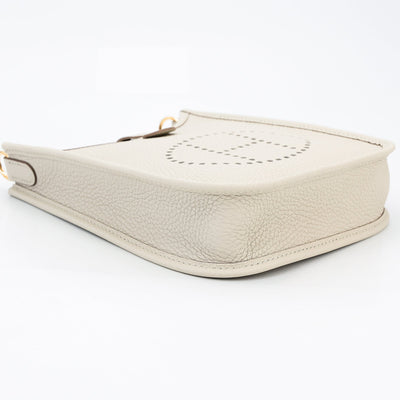 HERMÈS Mini Evelyne 16 Amazone Beton Clemence Gold hardware