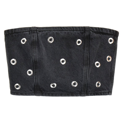 Rotate Birger Christensen Studded Denim Top