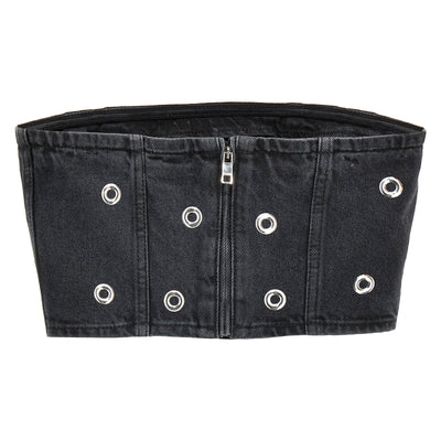 Rotate Birger Christensen Studded Denim Top