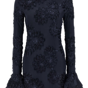 Rotate Birger Christensen 3d Mesh Mini Dress