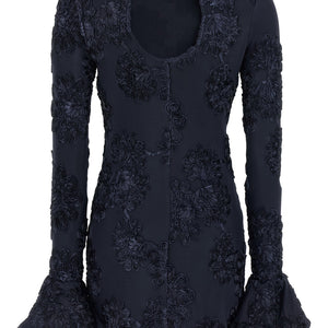 Rotate Birger Christensen 3d Mesh Mini Dress