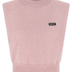 Rotate Birger Christensen Knit Cropped Vest