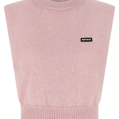 Rotate Birger Christensen Knit Cropped Vest