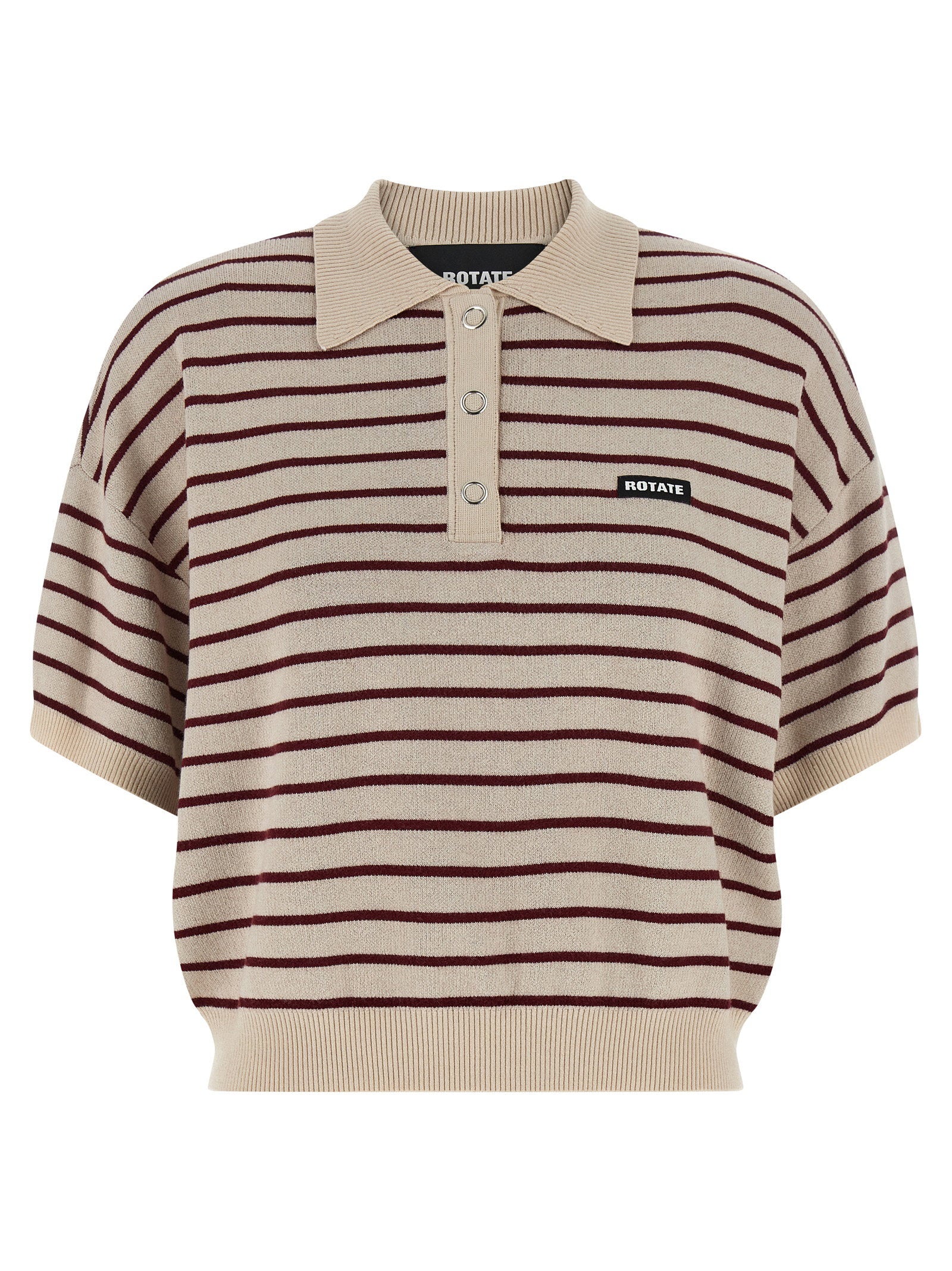 Rotate Birger Christensen Slinky Knit Polo Shirt