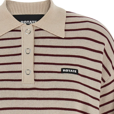 Rotate Birger Christensen Slinky Knit Polo Shirt