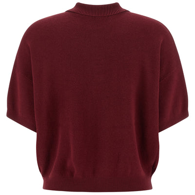 Rotate Birger Christensen Slinky Knit Polo Shirt