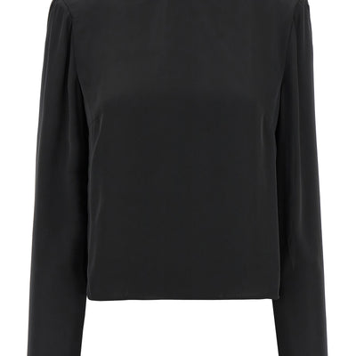 Rotate Birger Christensen Satin Drapy Back Top