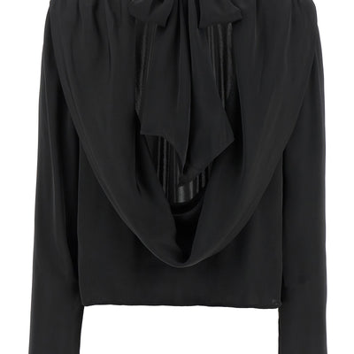 Rotate Birger Christensen Satin Drapy Back Top