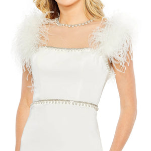 Mac Duggal 11438 White 10 Sale