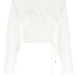Rotate Birger Christensen Wrap Cotton Shirt