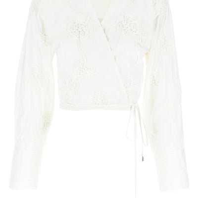 Rotate Birger Christensen Wrap Cotton Shirt